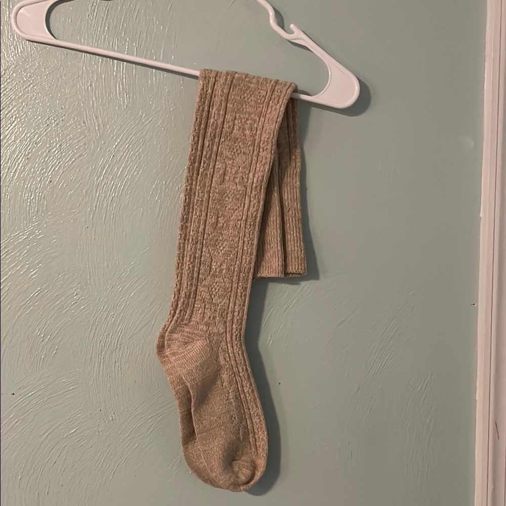 Women’s Cable Knit Socks - Tan